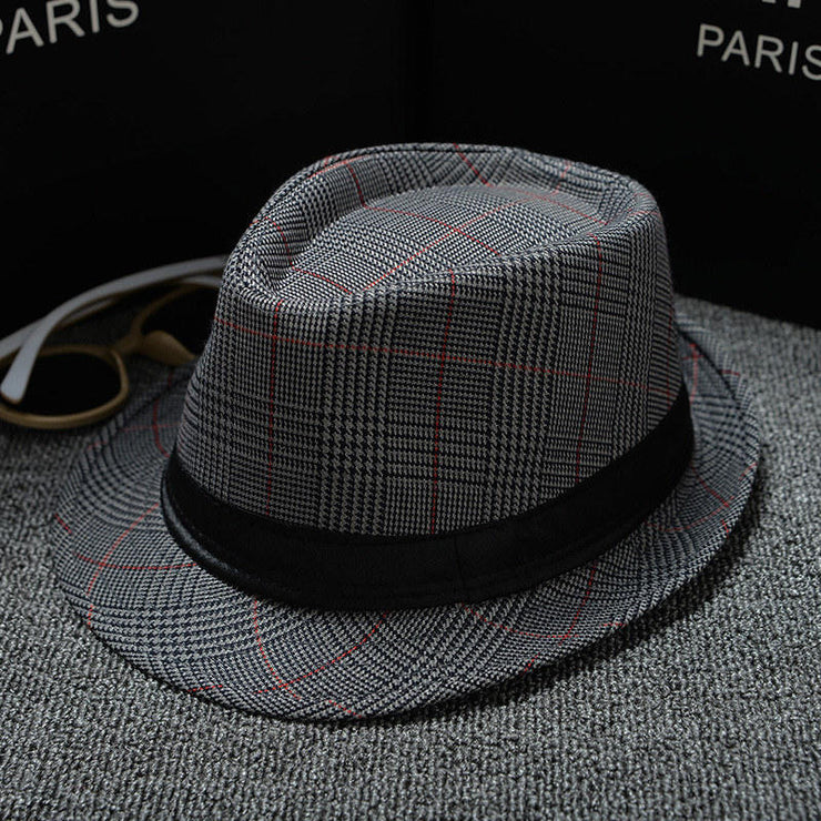 Plaid  Unisex Classic Version Fedoras