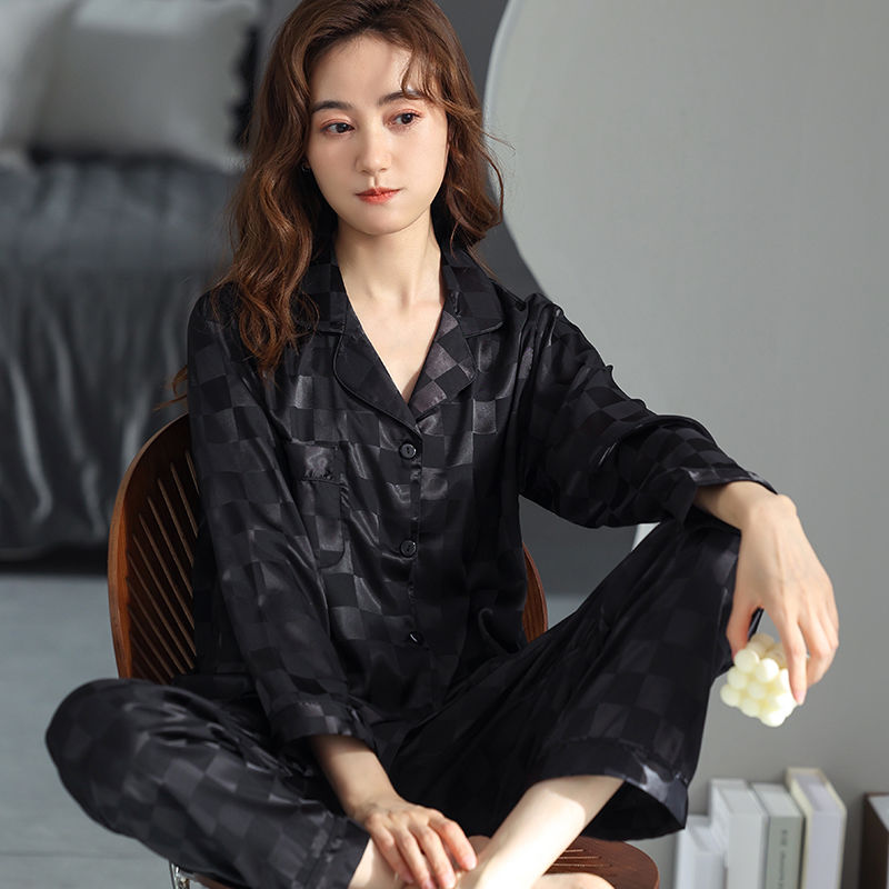 2PC Loungewear Silk Lingere Pajamas Sets