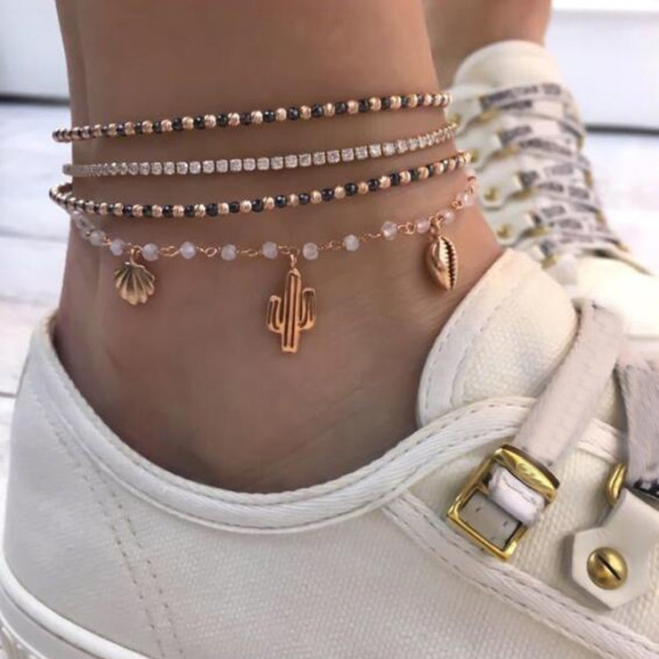 Boho Charm Ankle Bracelet