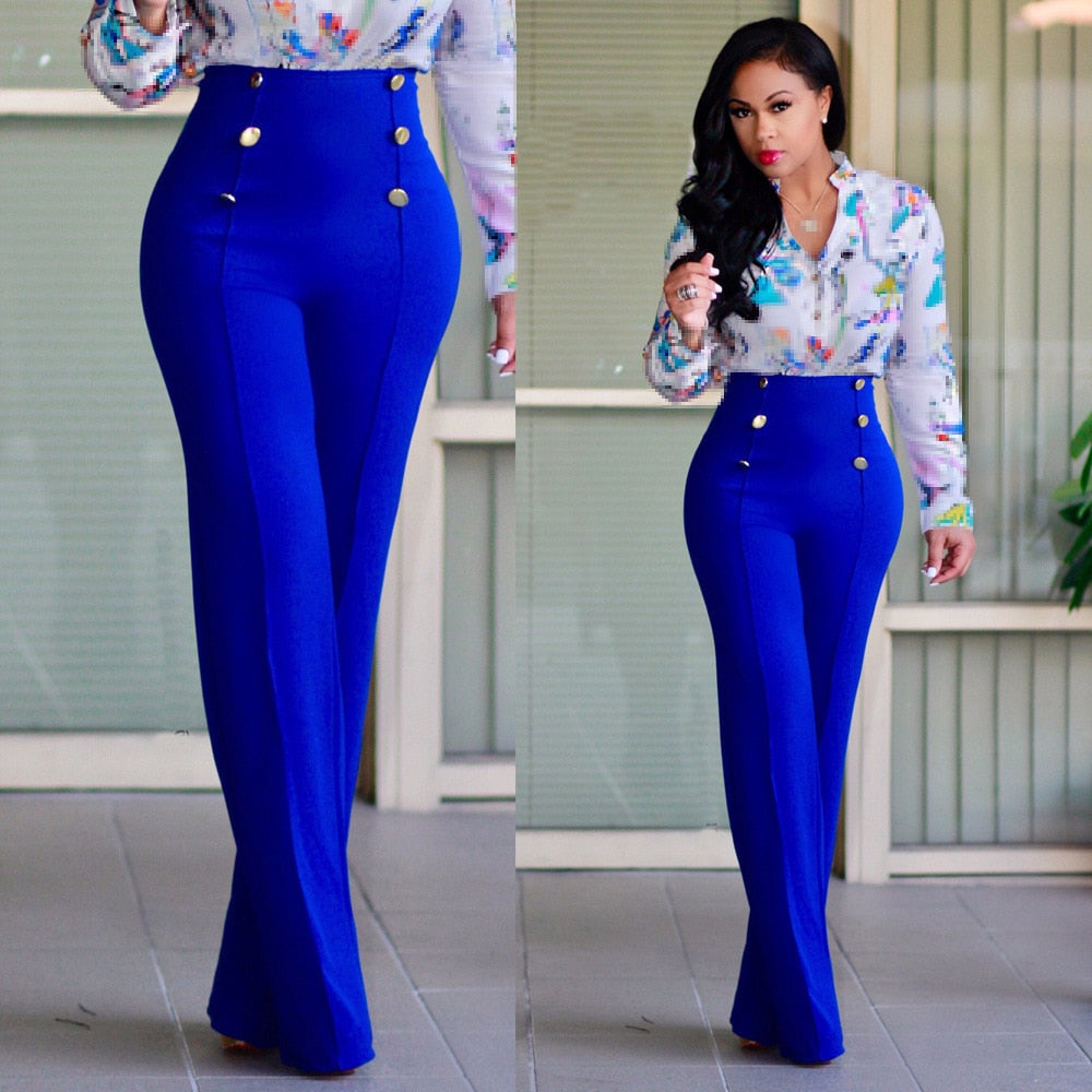 High Waist Long Pants