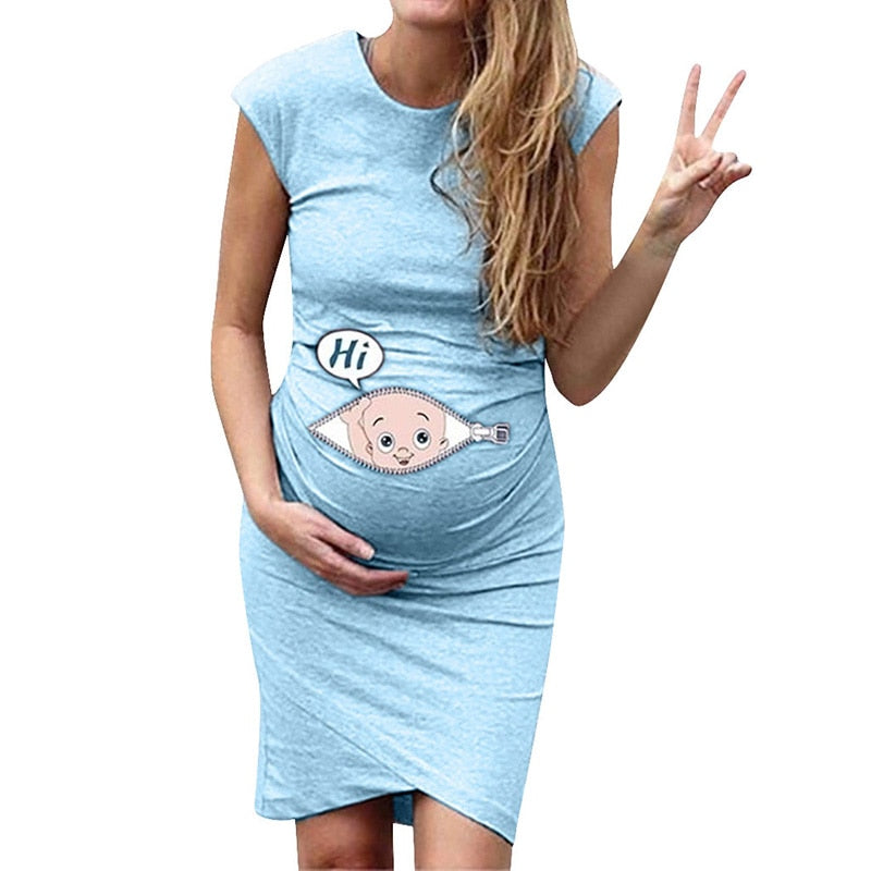 Loose Maternity T Shirt Dress