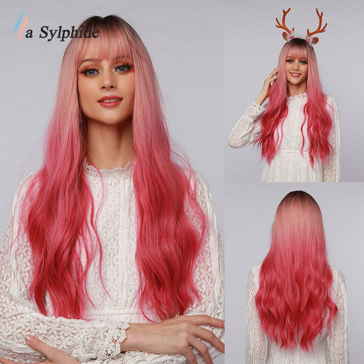 La Sylphide  Long Synthetic Wig Wave Heat Resistant