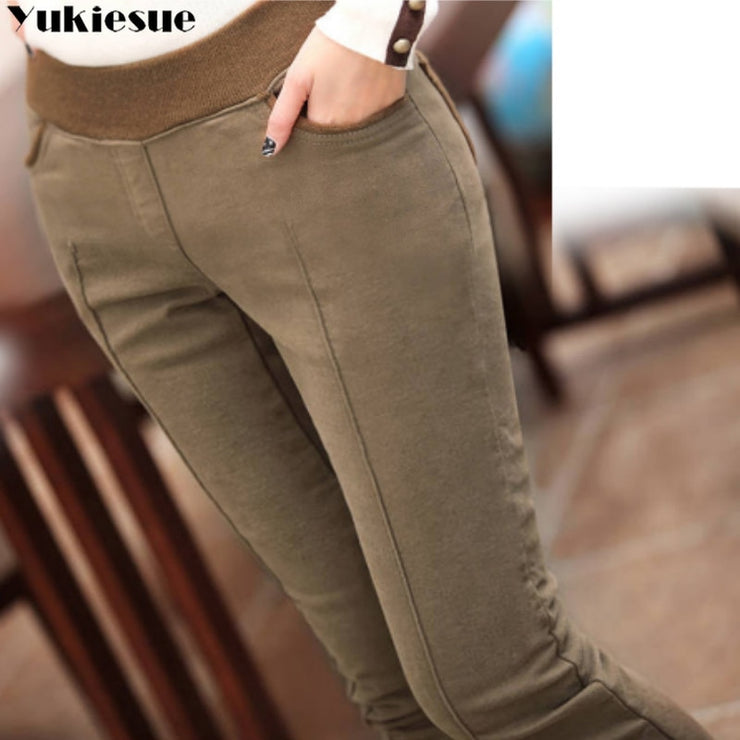 Pencil Pants High Waist Skinny Jeggings