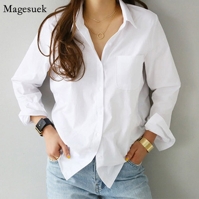 Long Sleeve Loose Blouses