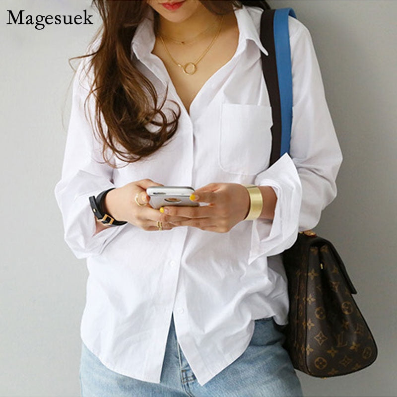 Long Sleeve Loose Blouses