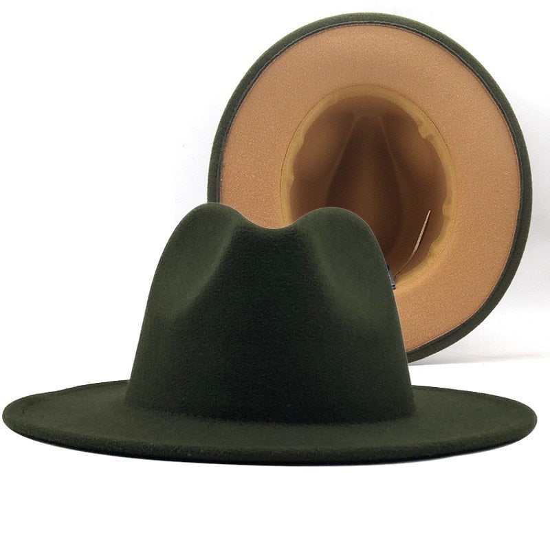 Unisex Vintage Wide Brim Fedora Hats