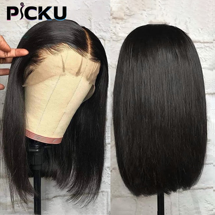 Bone Straight Lace Front Human Hair Wigs