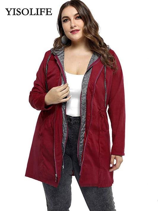 Mid-length Windbreaker Casual Coat