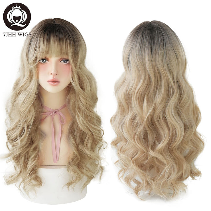 Long Wavy Synthetic Wigs Heat Resistant