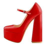 Mary-Jane 16CM Ankle Strap High Heels