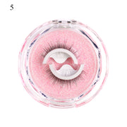 1pair Self-adhesive False Eyelashes Glue Free 3d Strip