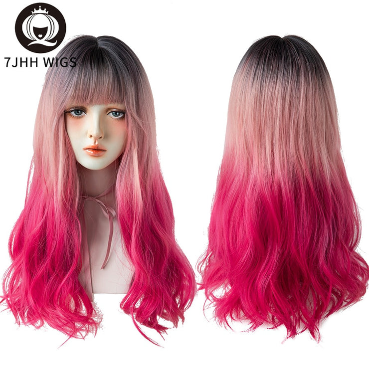 Long Wavy Synthetic Wigs Heat Resistant