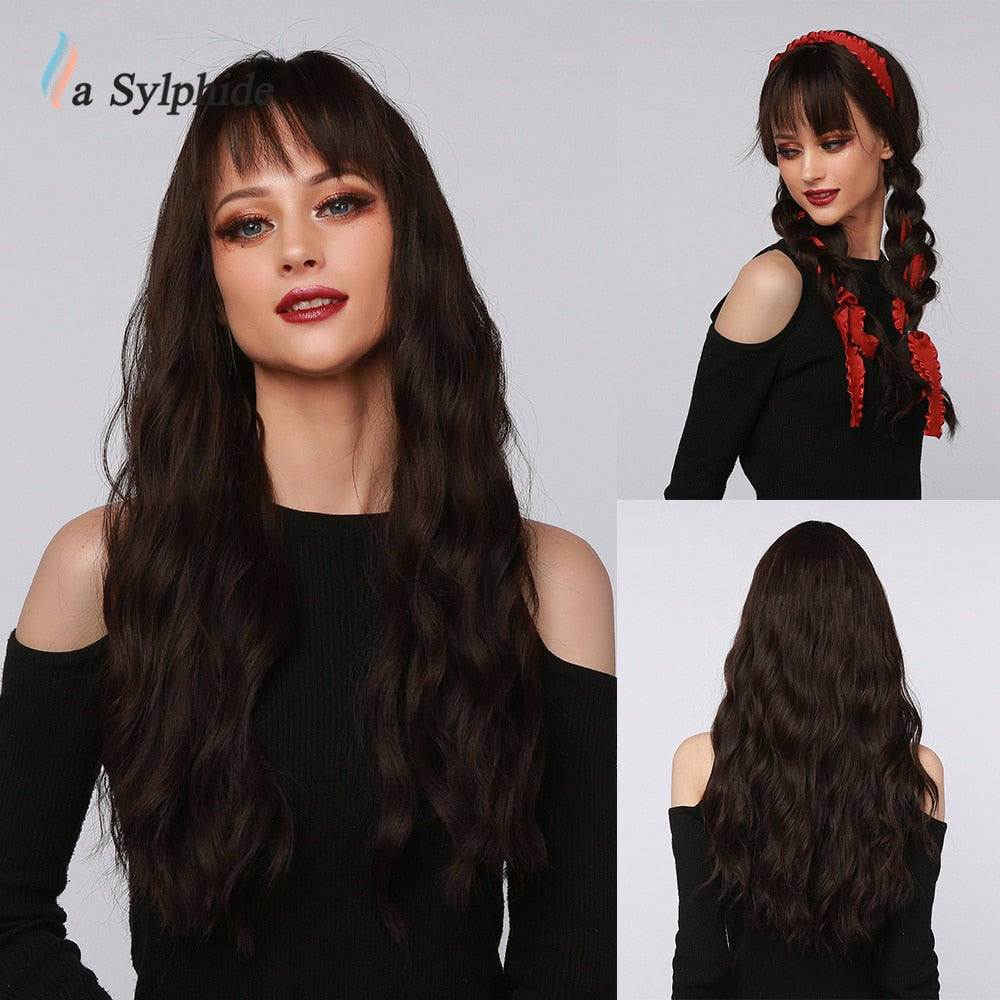 La Sylphide  Long Synthetic Wig Wave Heat Resistant