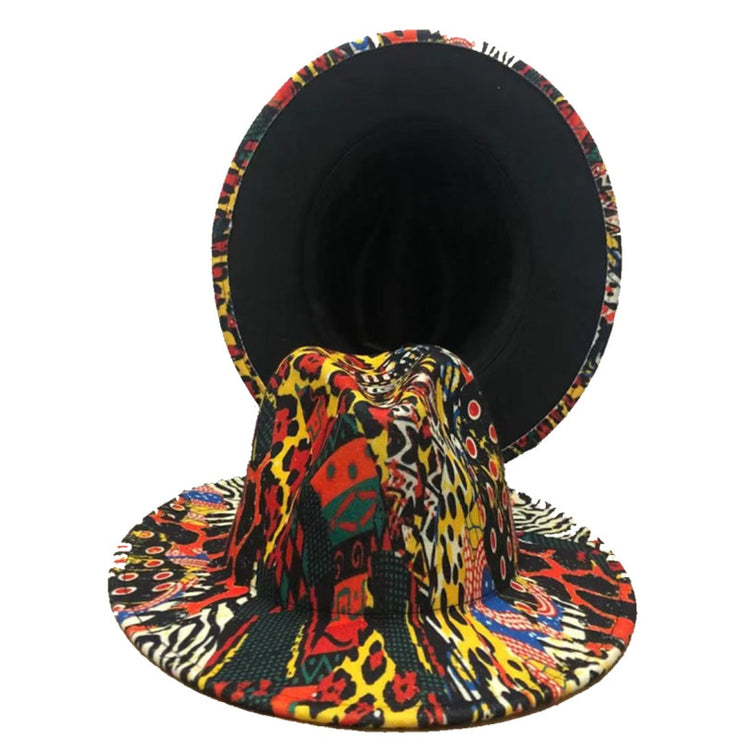 Four Seasons Unisex Inner Leopard Fedoras