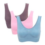 3pack Seamless Bras with Pads