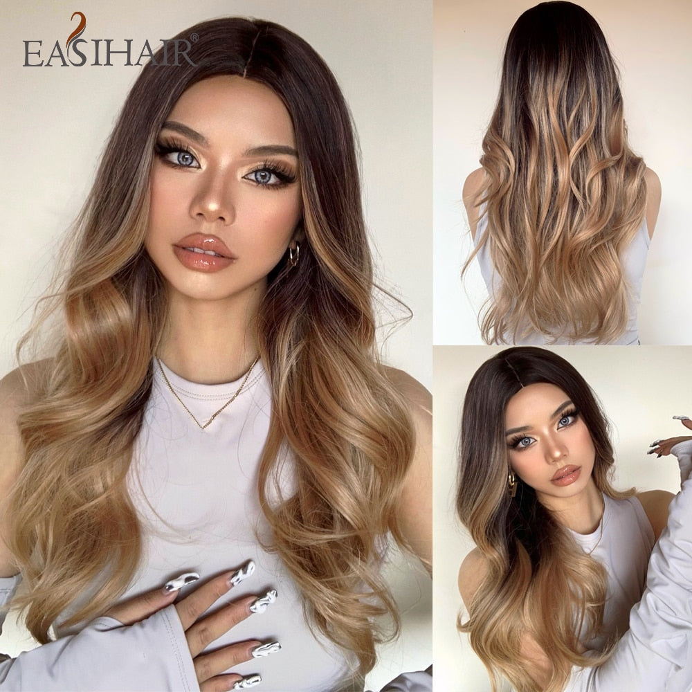 EASIHAIR Wavy Heat Resistant Synthetic Wigs