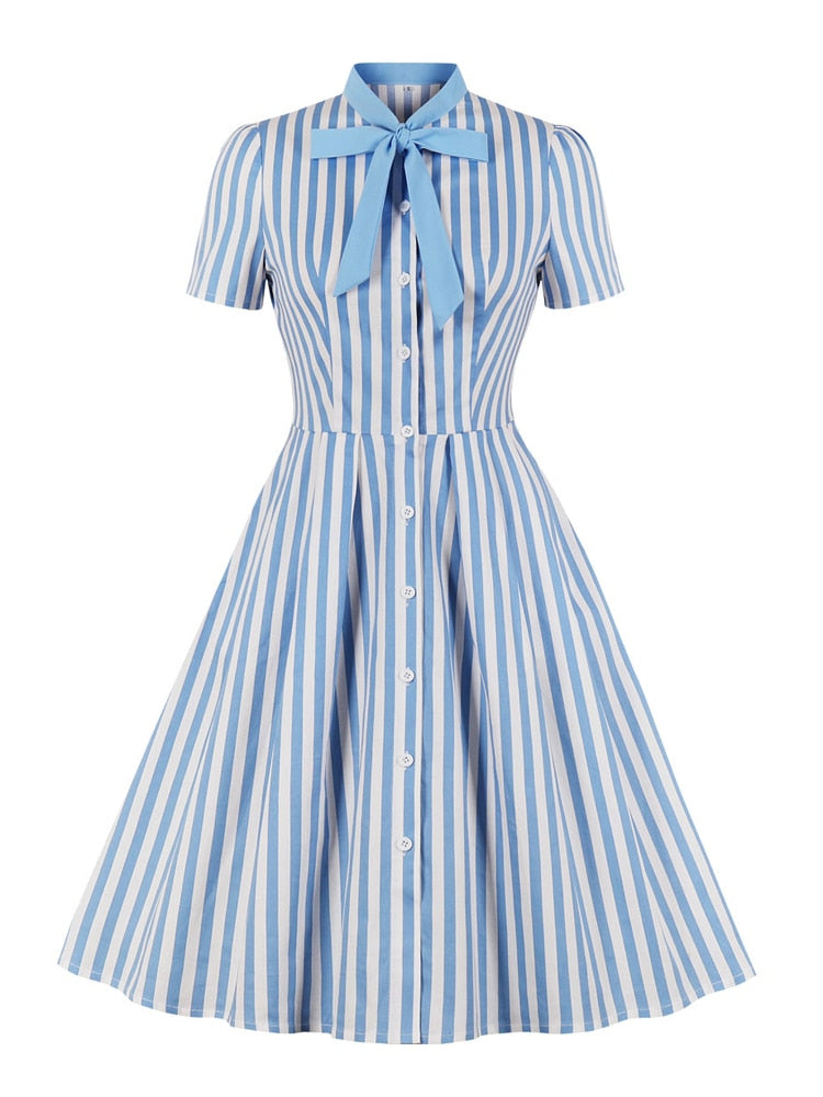 Button Up Robe Pocket Dress