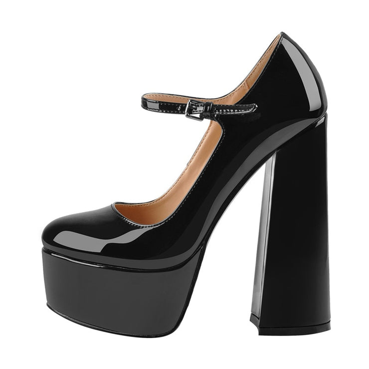 Mary-Jane 16CM Ankle Strap High Heels