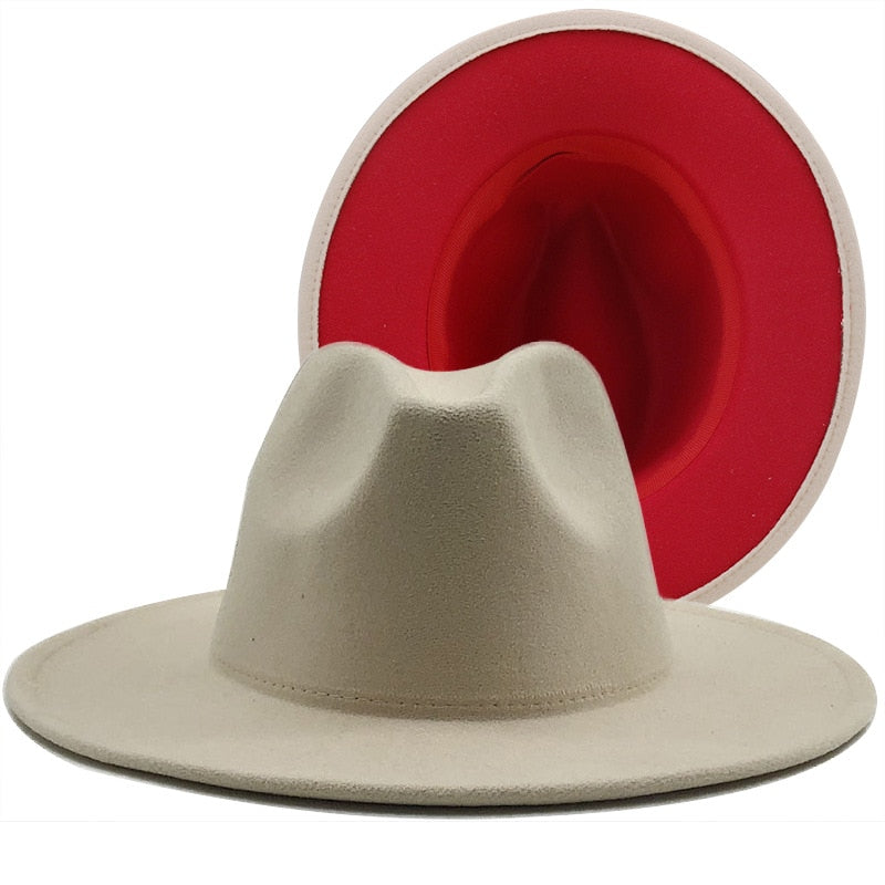 Unisex Vintage Wide Brim Fedora Hats