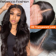 Body Wave Transparent Lace Frontal Human Hair Wigs