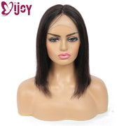 T Part Lace Human Hair Short Bob Wig