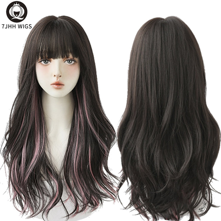 Long Wavy Synthetic Wigs Heat Resistant