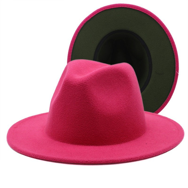 Unisex Vintage Wide Brim Fedora Hats