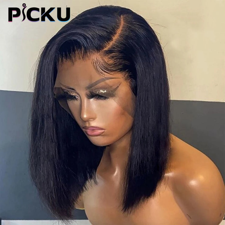 Bone Straight Lace Front Human Hair Wigs