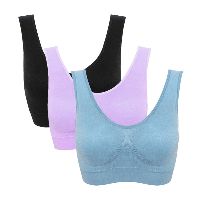 3pack Seamless Bras with Pads