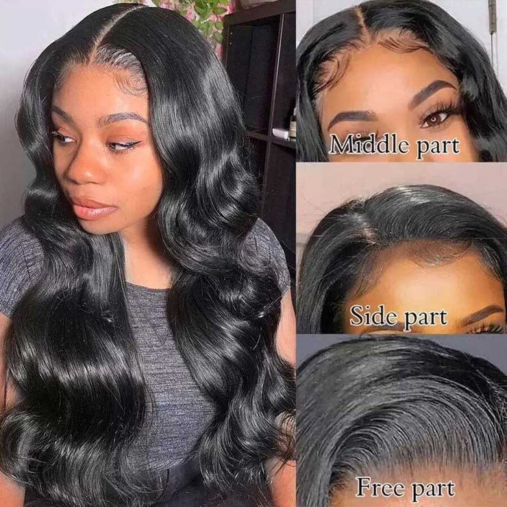 Brazilian Body Wave 13X4 Transparent Lace Front Wigs