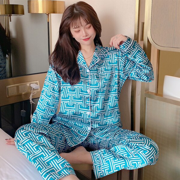 2pc Thin Ice Silk Pajamas