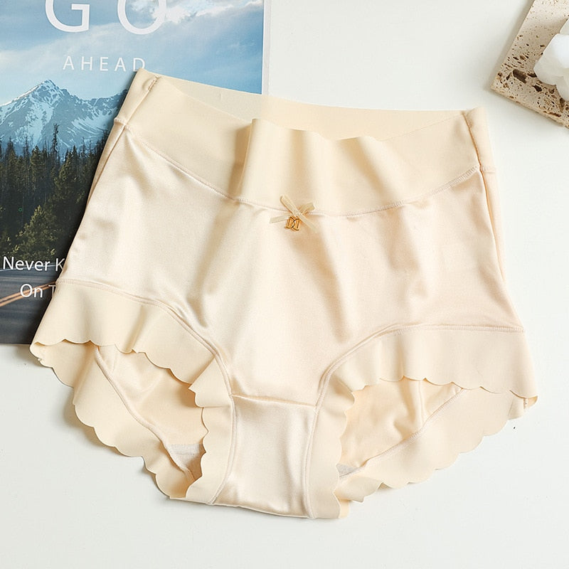 High Waist Ice Silk Briefs