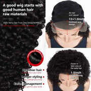 Kinky Curly Lace Front Pre-Plucked Hairline Wig