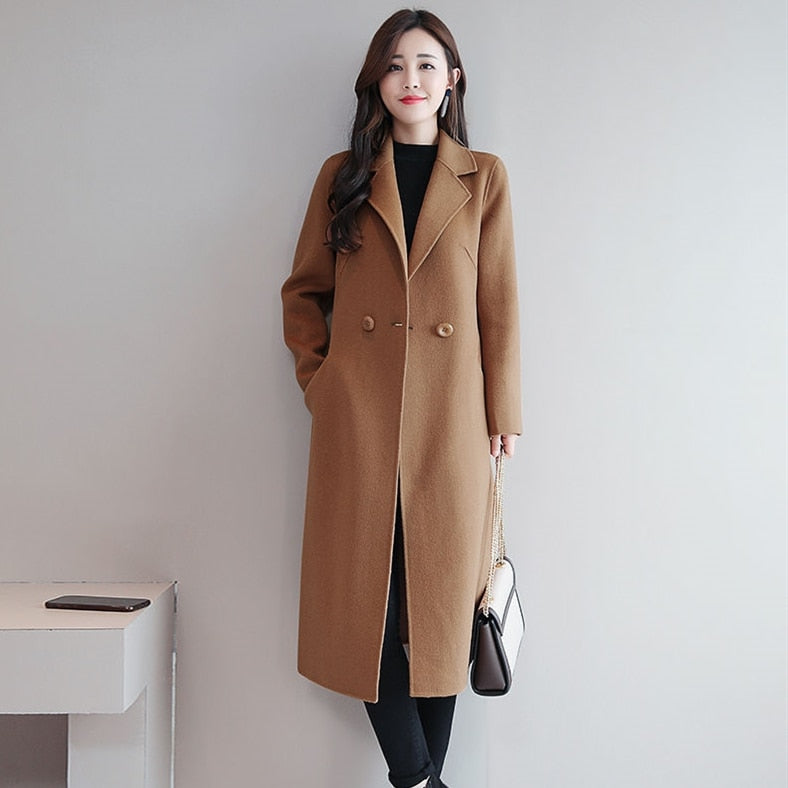 Single Button Wool Overcoat