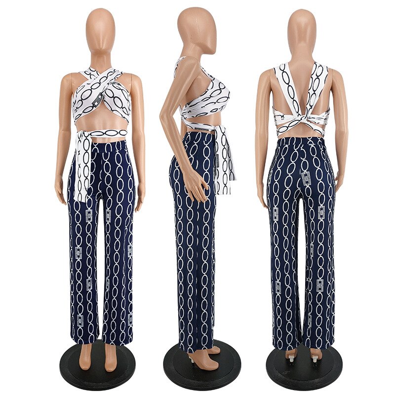 Two Piece Tube Top and Matching Pants