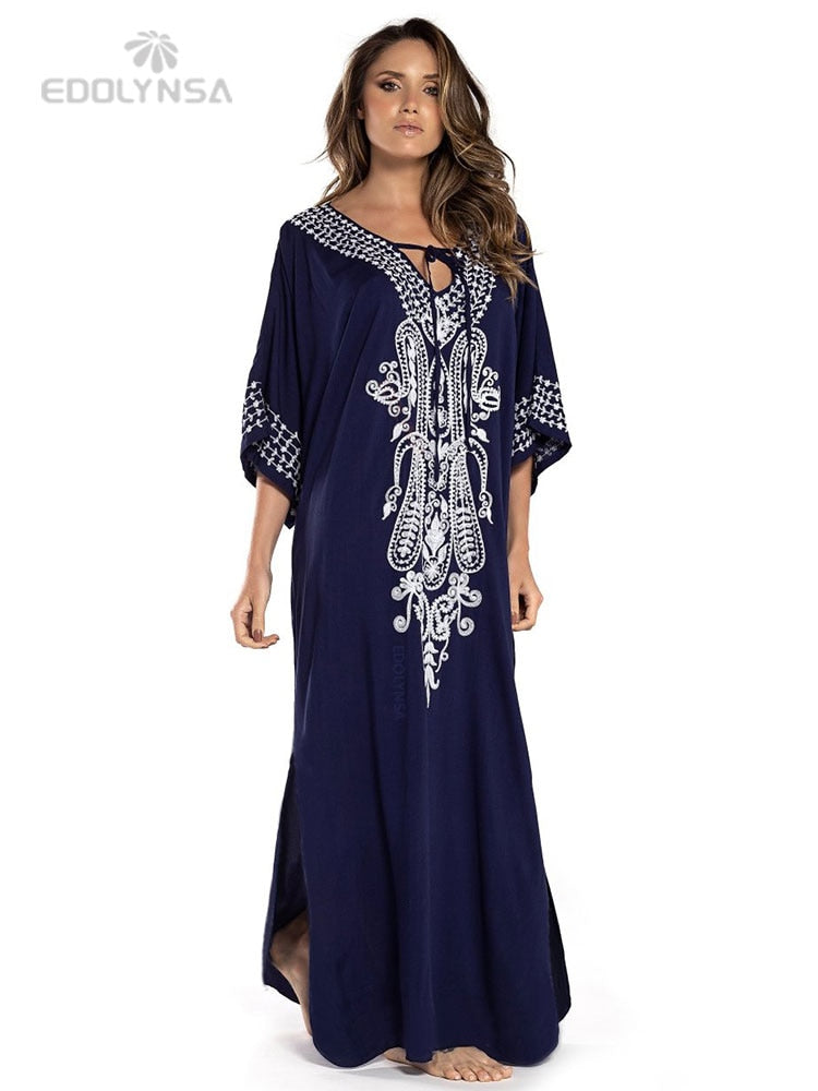 Bats Sleeve Loose Beach Dress