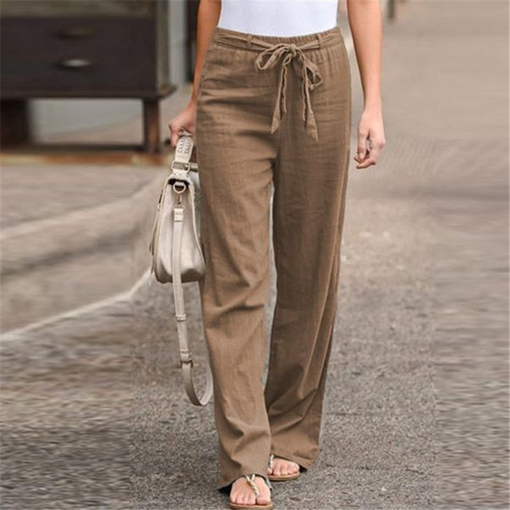 Ankle-length Linen Pants