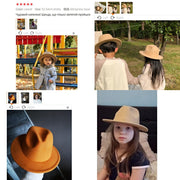 52cm Kids Casual Fedoras & Parents Unisex