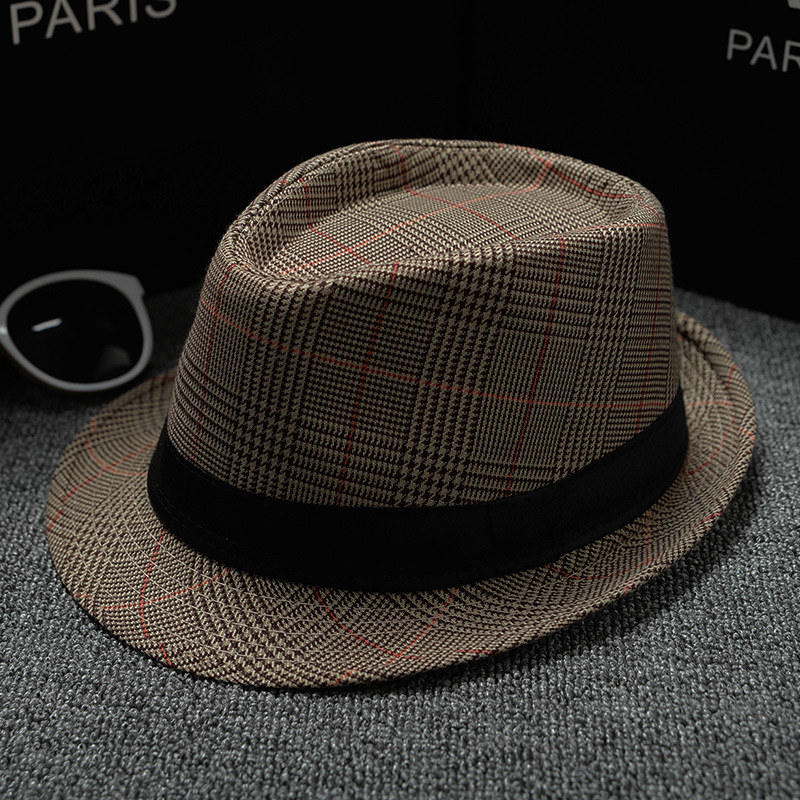 Plaid Retro Men's Fedoras